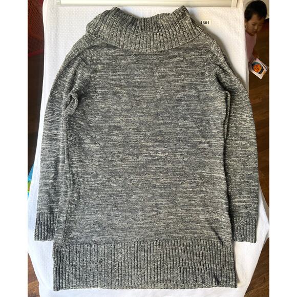 AB Studio Women’s Long Sleeve Turtleneck Sweater size XL. solid Gray, Mute Shine - Picture 7 of 7
